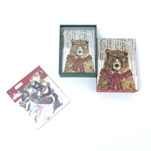 Carta Bella Cabin Fever Christmas Ephemera Die cut Card Stock Pieces + Card Lot